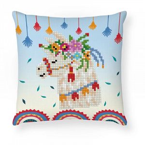 Diamond Dotz Mini Pillow Llama Party 18Χ18