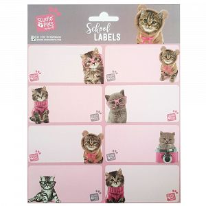 Sticky Labels 8x2 STUDIO PETS Cats