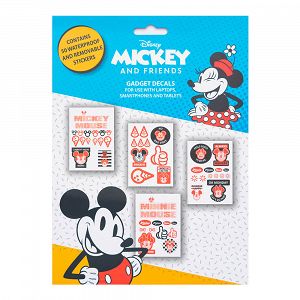 Αυτοκόλλητα Αδιάβροχα και Επαναχρησιμοποιούμενα για Gadgets DISNEY Mickey & Minnie
