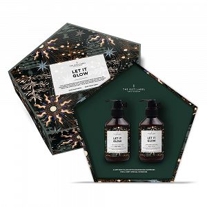 Xmas Pentagonal Gift Box for her - Let It Glow (H.soap & B.Wash * 250ml)