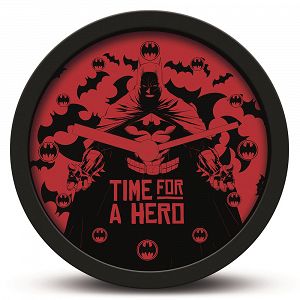 Ρολόι με Ξυπνητήρι 13εκ DC COMICS Batman Time for a Hero