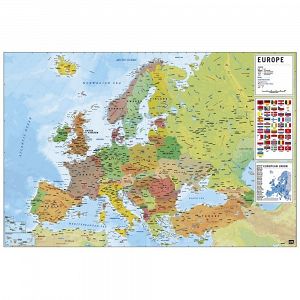 Poster 61Χ91.5cm Europe Map English