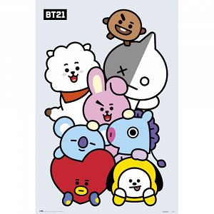 Poster 61Χ91.5cm BT21 Characters