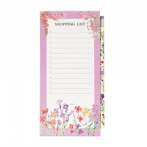 Notes Pad with Magnet & Pencil BOTANICAL Wild Flowers by Kokonote
