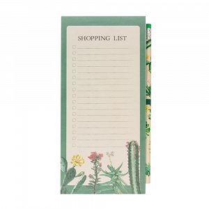 Notes Pad with Magnet & Pencil BOTANICAL Cacti by Kokonote