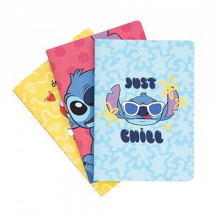 Pack of 3 Notebooks Α5/15X21 DISNEY Lilo & Stitch Tropical