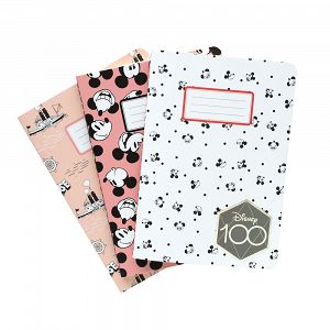Pack of 3 Notebooks Α6/10X15 DISNEY 100th Anniversary Mickey Mouse