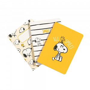 Pack of 3 Notebooks Α6/10X15 SNOOPY Lazy Days