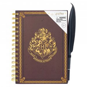 Spiral Bound Notebook and Quill Pen 10pcs HARRY POTTER Hogwarts