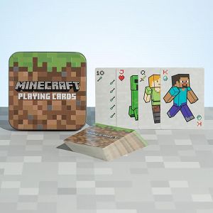 MINECRAFT Playing Cards In Metallic Case