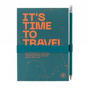 Ταξιδιωτικό Σημειωματάριο & Ημερολόγιο 13x18cm IT'S TIME TO TRAVEL