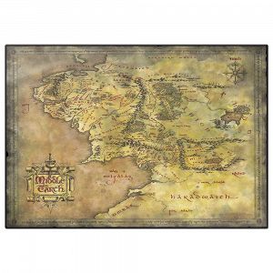 Desk Mat THE LORD OF THE RINGS Middle Earth Map