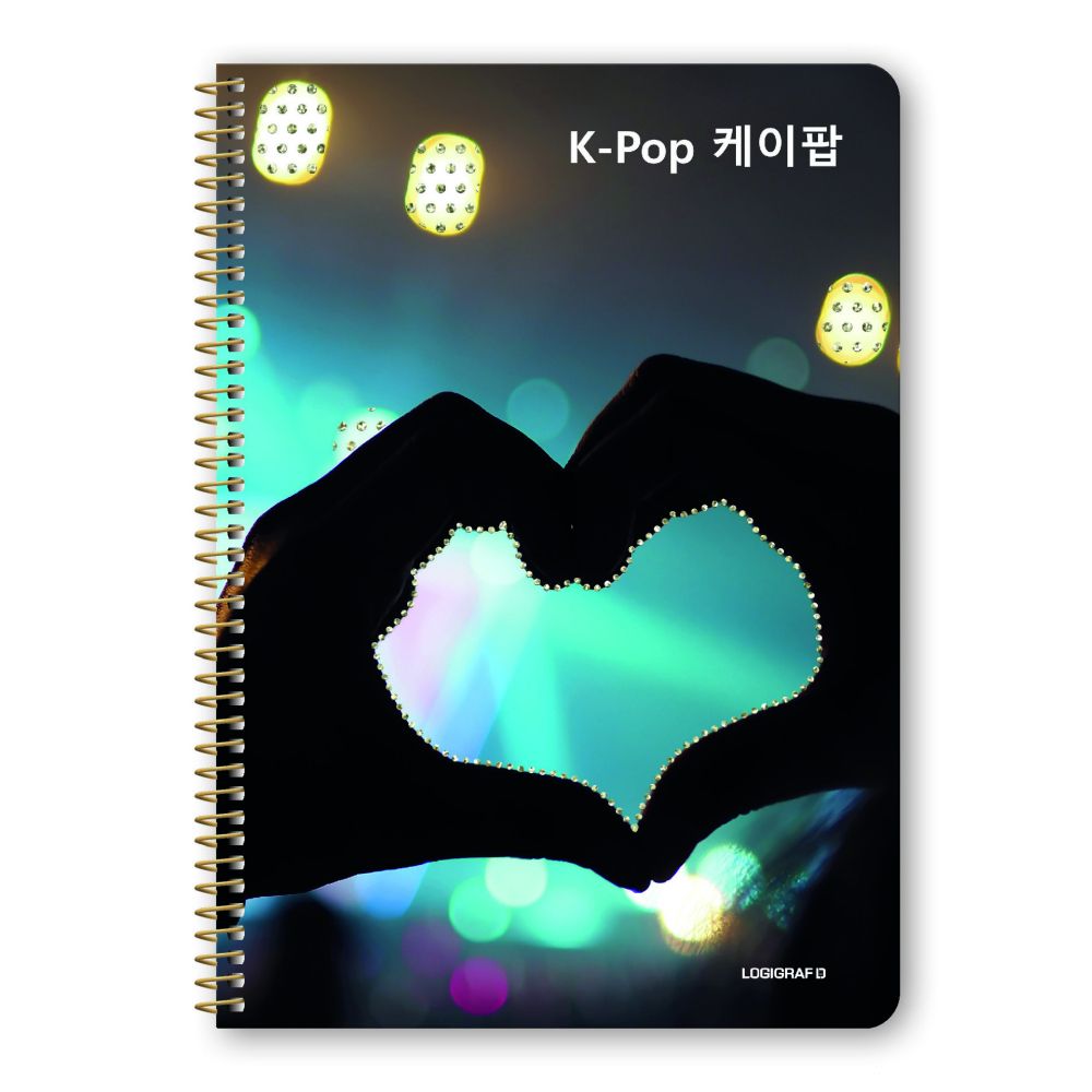 K-POP Wirelock Notebook B5/17Χ25 4 Subjects 120 Sheets 6pcs