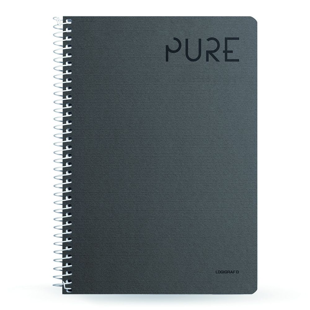 PURE Wirelock Notebook B5/17Χ25 4 Subjects 120 Sheets 6pcs