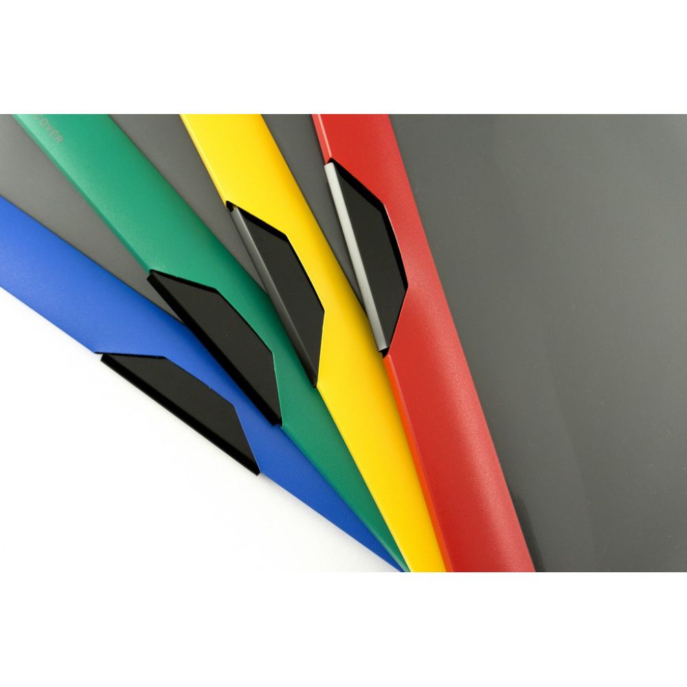 ELEGANT Ντοσιέ με Mεταλλικό Kλιπ, Α4 σε 4 χρώματα - Kίτρινο-Mαύρο