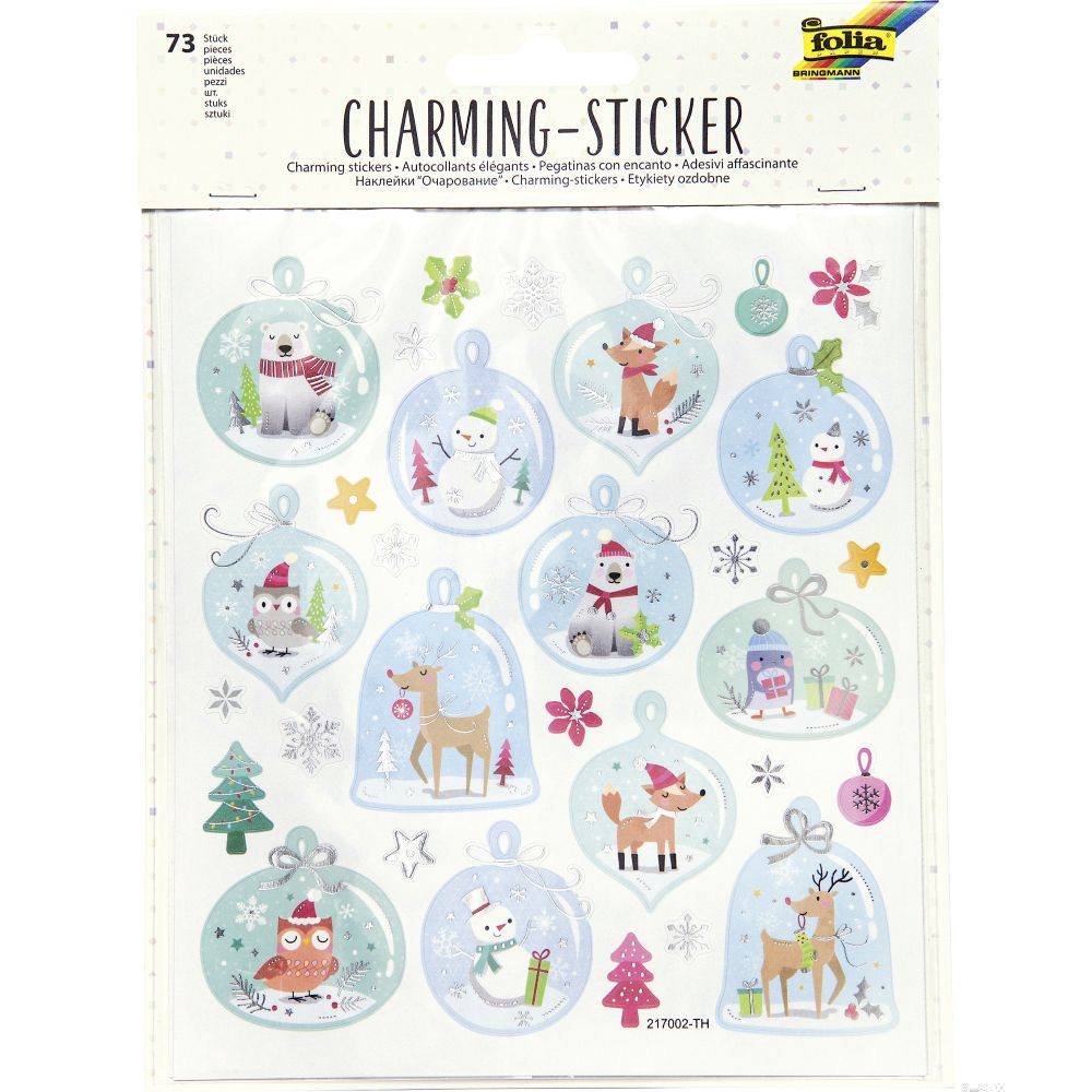 Set 72 Charming Stickers, 2 sheets 15Χ17cm, CHRISTMAS I