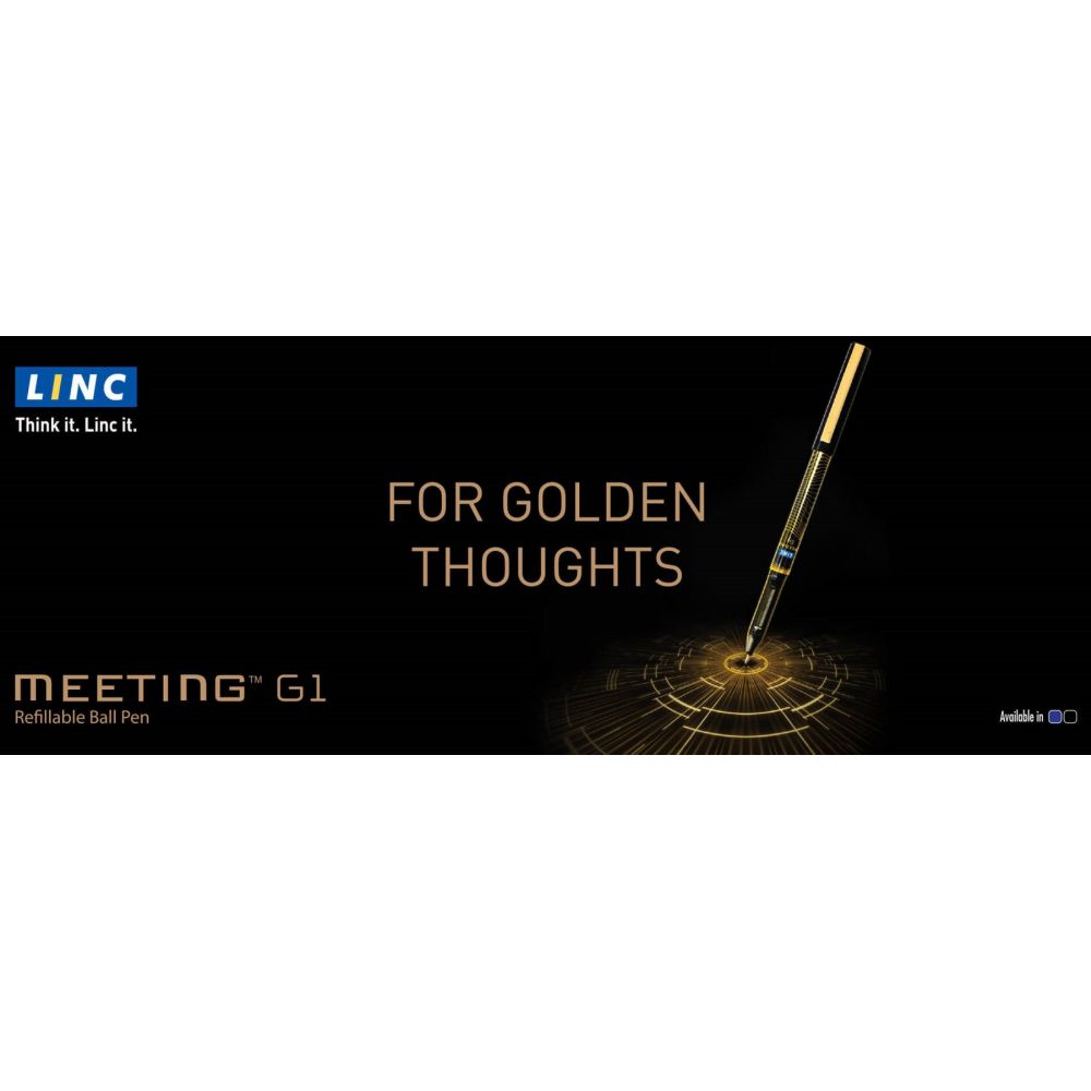 Ball pen LINC Meeting G1/blue, case 12pcs