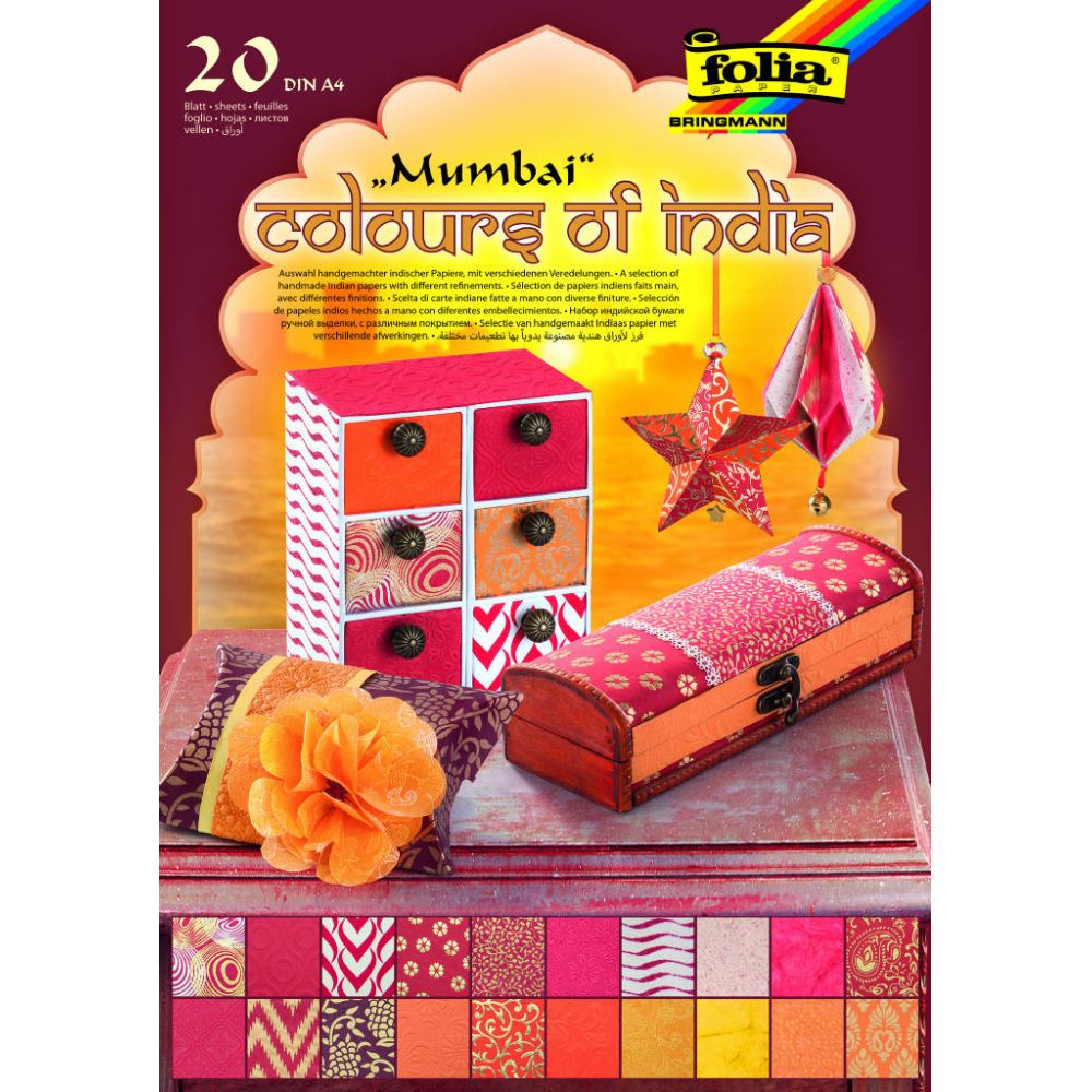 Motif Pad Colours of India, A4/21x29cm, 20sh, Mumbai