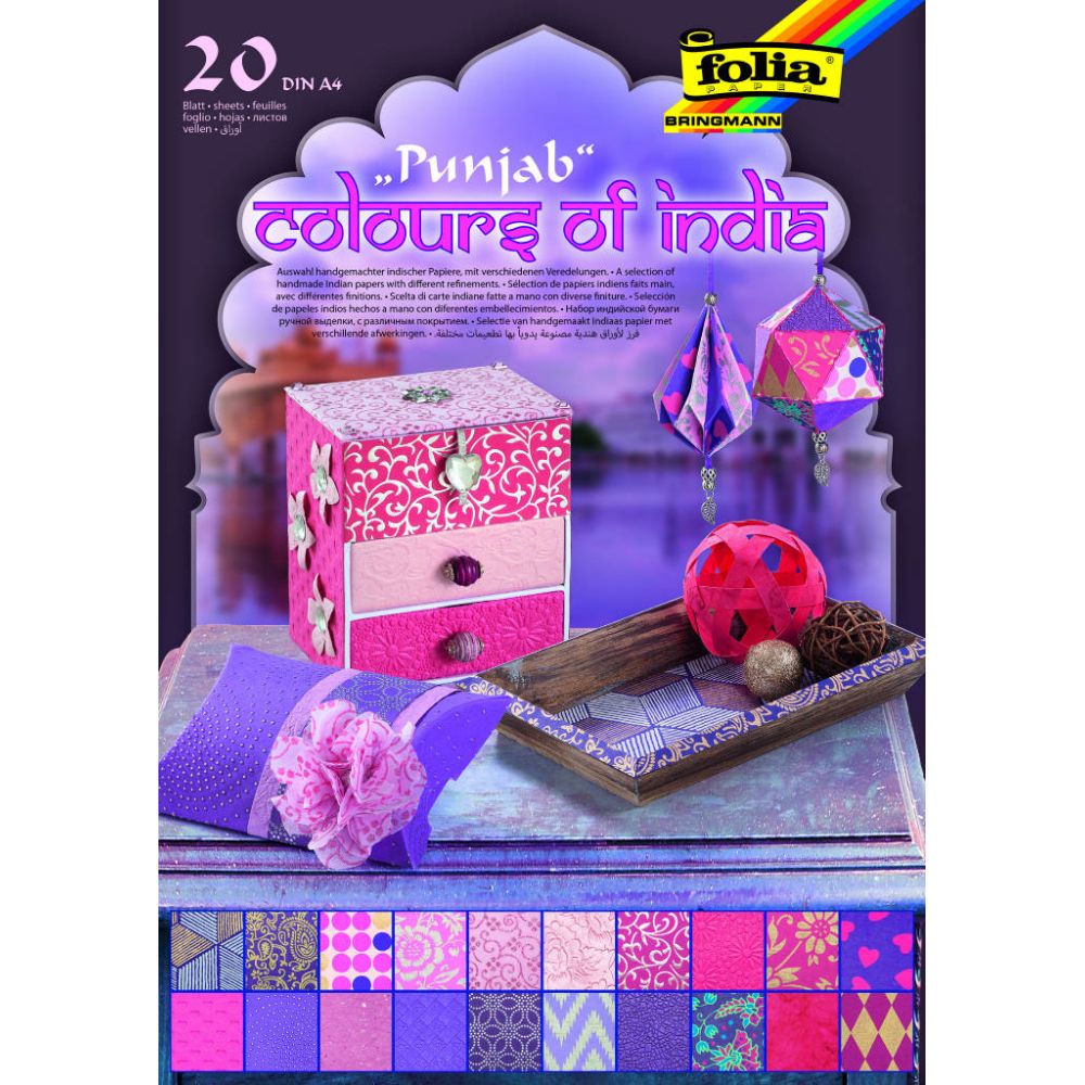 Motif Pad Colours of India, A4/21x29cm, 20sh, Punjab
