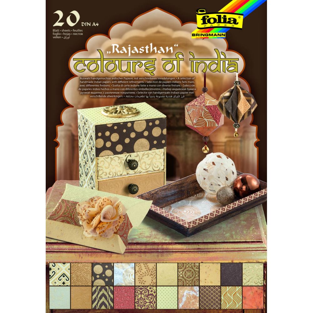Motif Pad Colours of India, A4/21x29cm, 20sh, Rajasthan