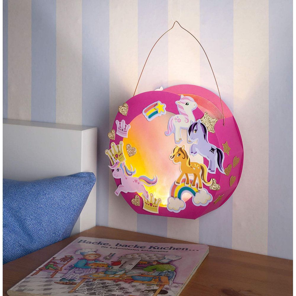 Paper Lantern Handicraft Set, 20X25 cm, Ponies