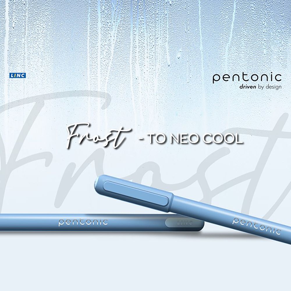 Ball pen LINC Pentonic FROST /black, 0.70mm, 10pcs