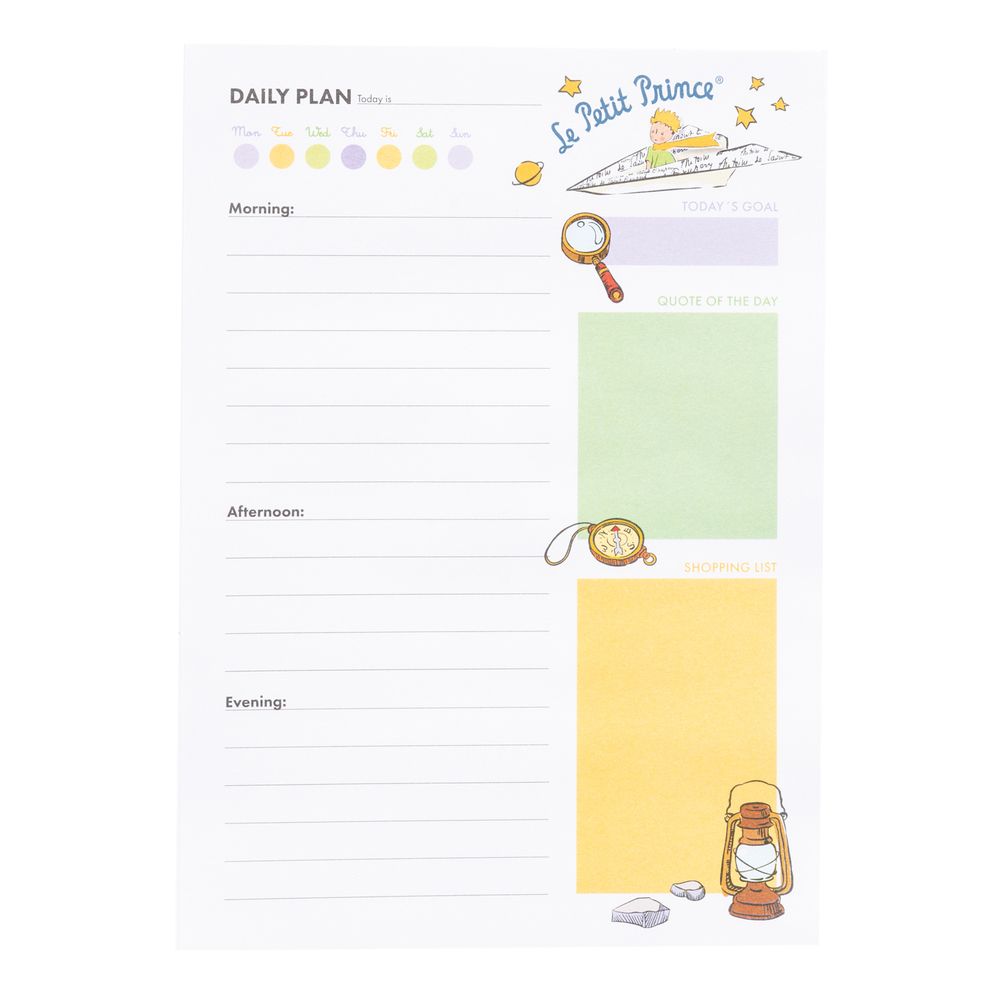 Daily To do list Α5 54 Sheets THE LITTLE PRINCE