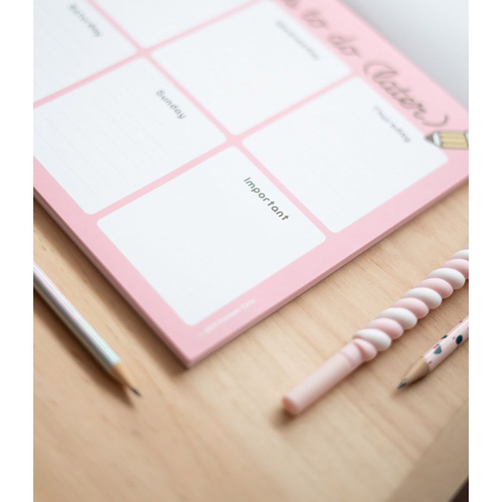 Weekly Planner Notepad A4/21Χ29 PUSHEEN Rose Collection
