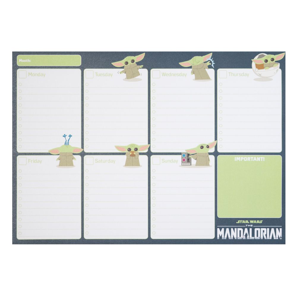 Weekly Planner Notepad A4/21Χ29 cm STAR WARS THE MANDALORIAN