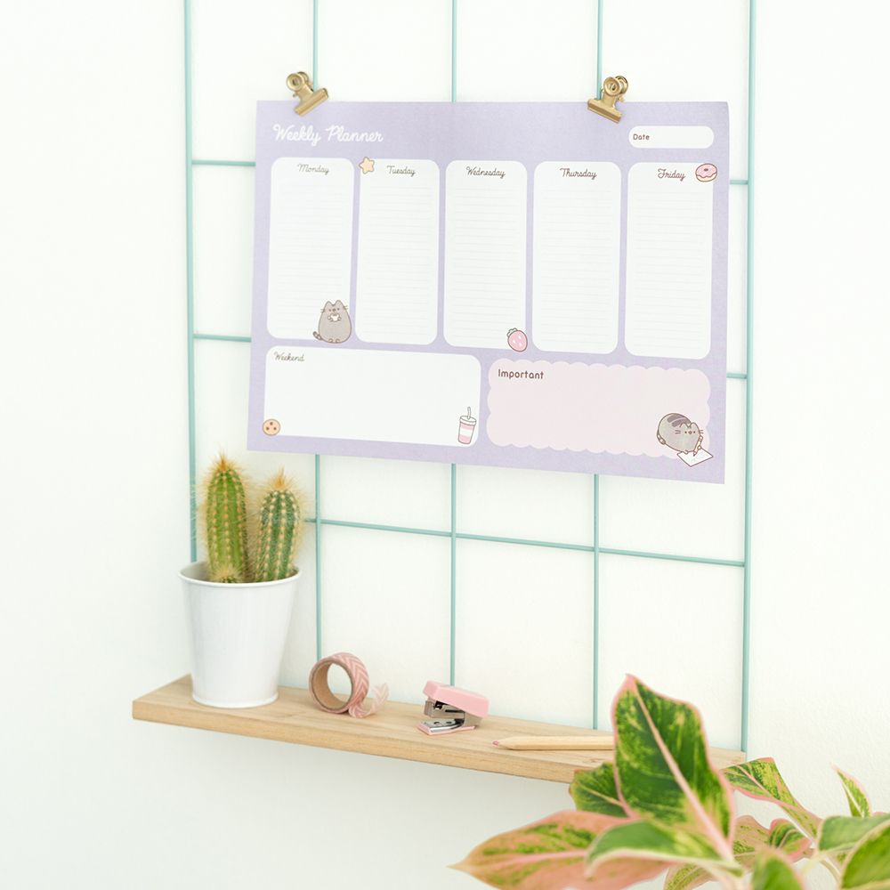 Weekly Planner Notepad with 54 sheets A4/21Χ29 PUSHEEN Moments