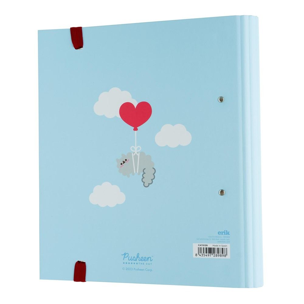 Premium 2 ring File Folder PUSHEEN Love Collection