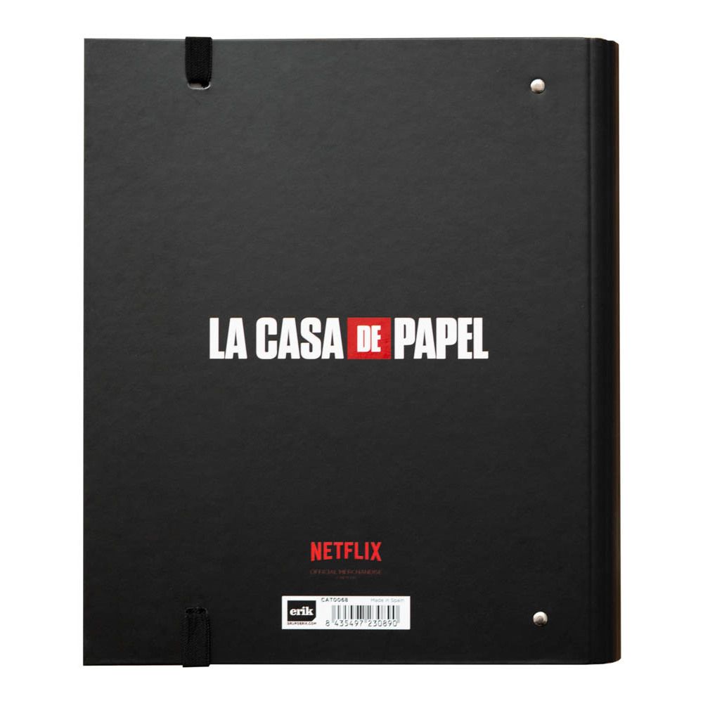 Premium 4 ring File Folder LA CASA DE PAPEL