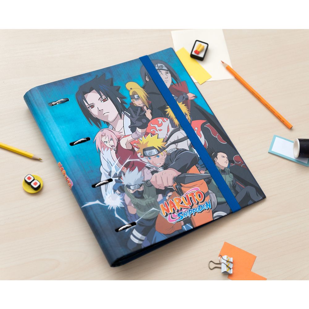 Premium 4 ring File Folder NARUTO (Anime Collection)