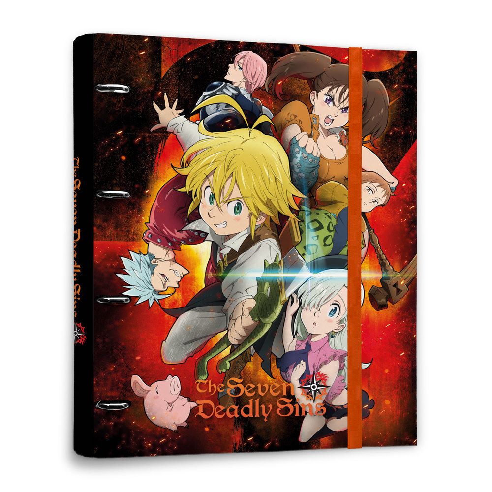 Premium 4 ring File Folder THE SEVEN DEADLY SINS (Anime Collection)
