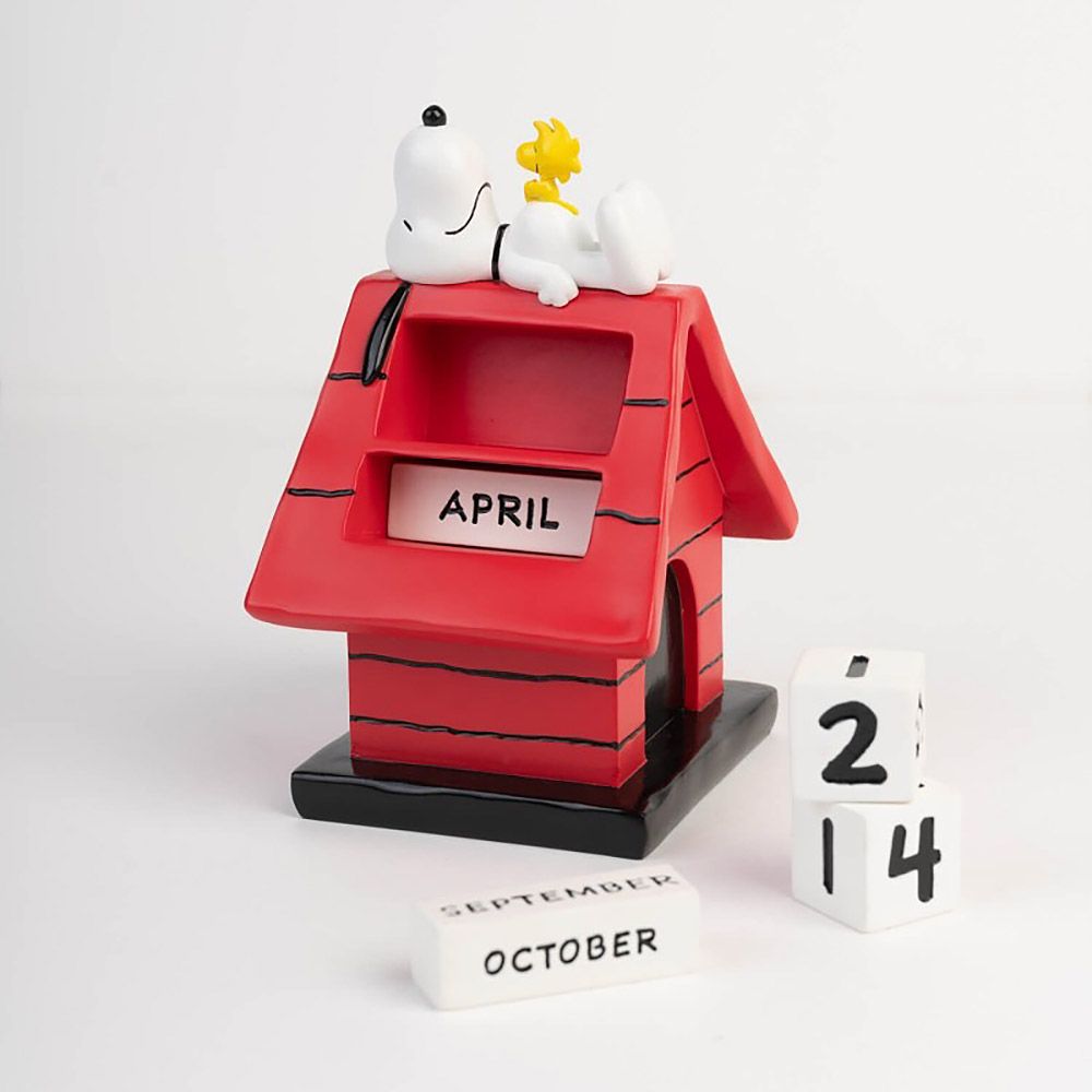 Perpetual 3D Calendar SNOOPY Doghouse