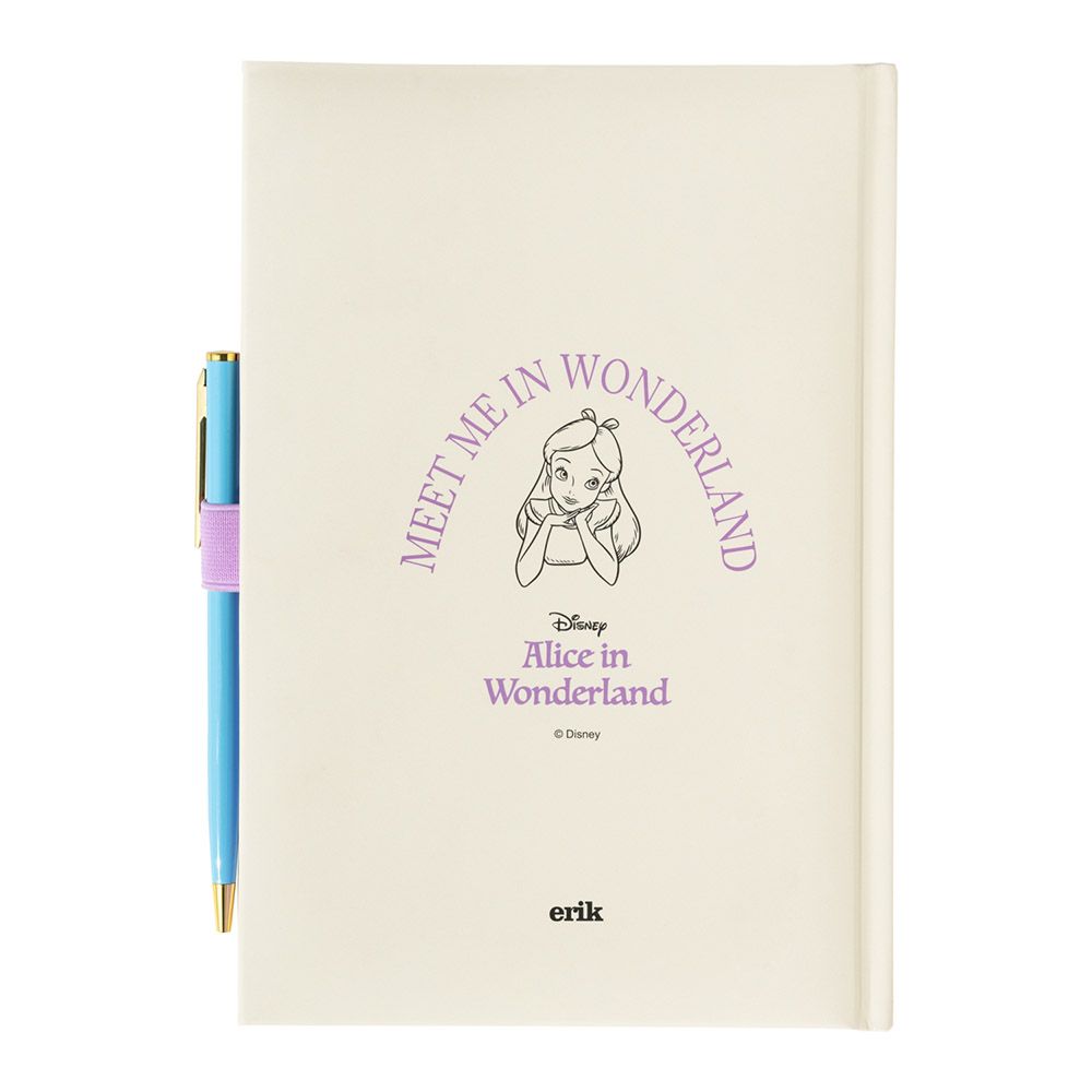 Premium Notebook A5 with 96sh of 100gr and Pen DISNEY Alice in Wonderland