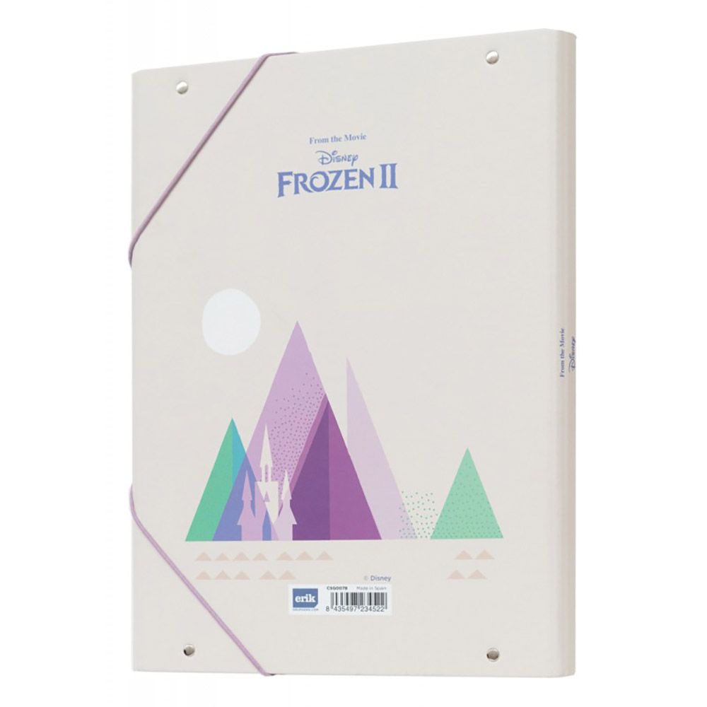 Κουτί σκληρό, 3cm ράχη, με Λάστιχο A4 DISNEY Frozen 2