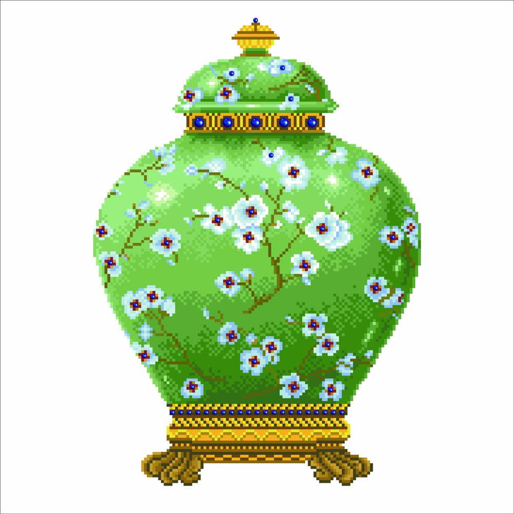 Diamond Dotz Green Vase 52Χ52