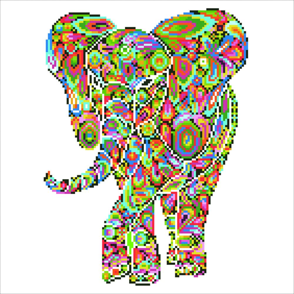 Diamond Dotz Ελέφαντας Μωσαϊκό 40Χ40