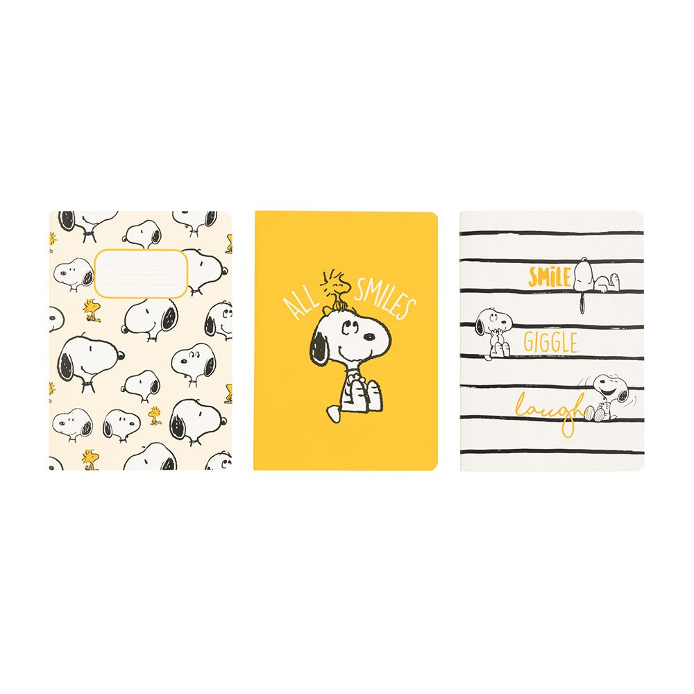 Pack of 3 Notebooks Α6/10X15 SNOOPY Lazy Days