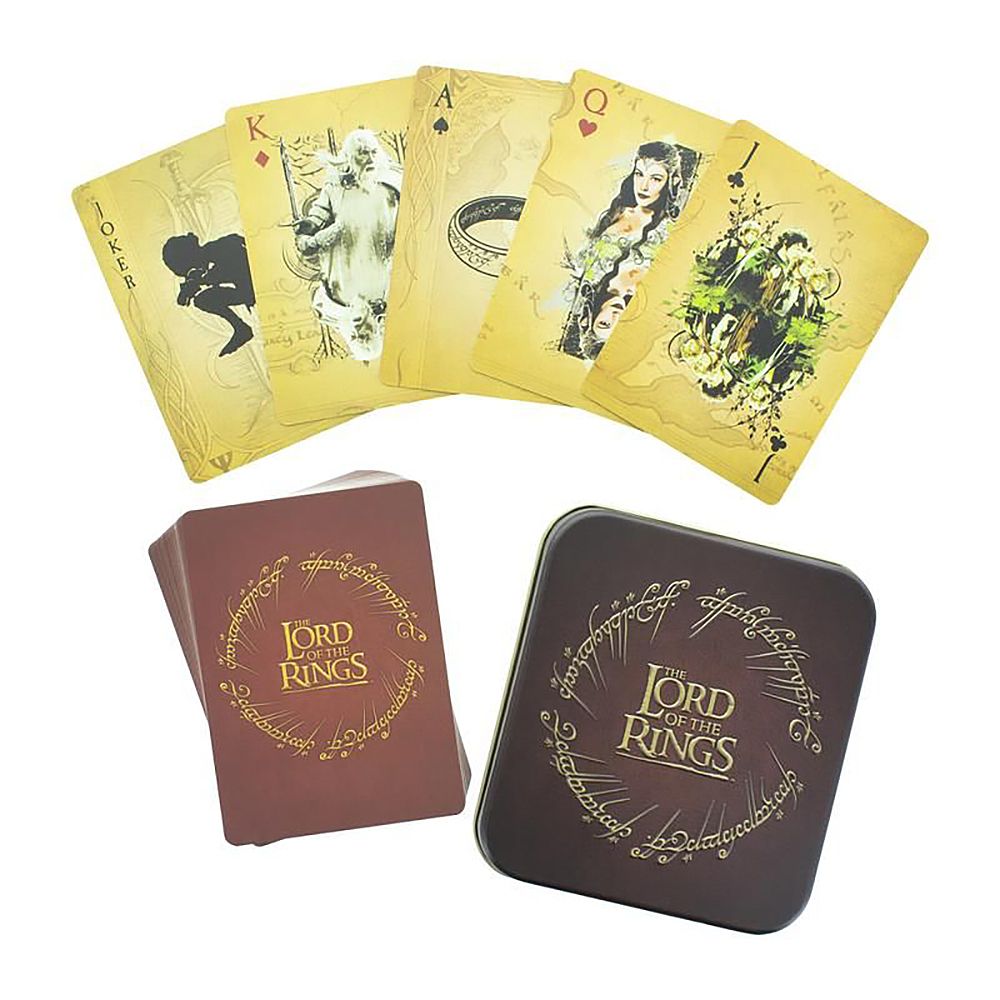 Playing Cards In Metallic Case THE LORD OF THE RINGS
