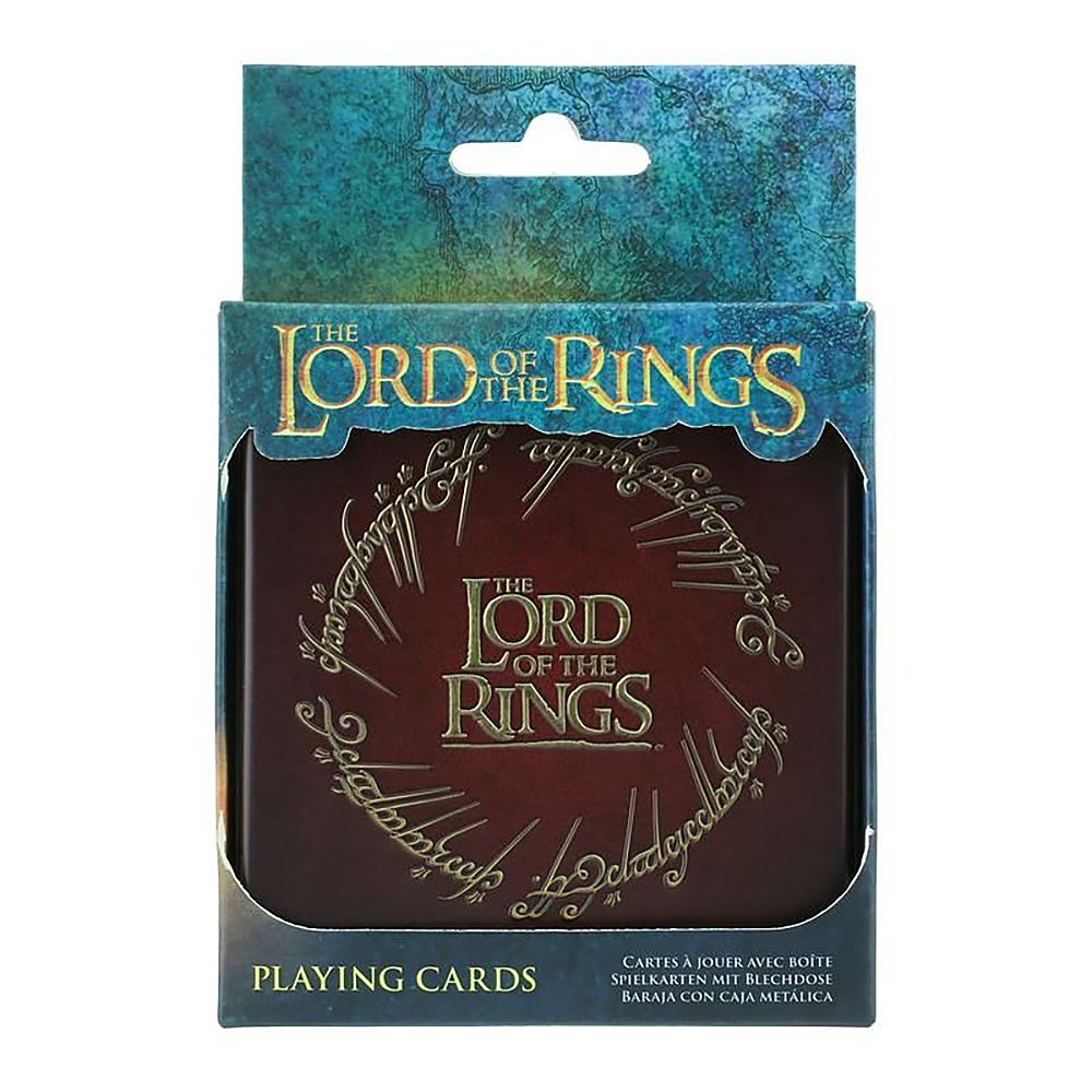 Playing Cards In Metallic Case THE LORD OF THE RINGS